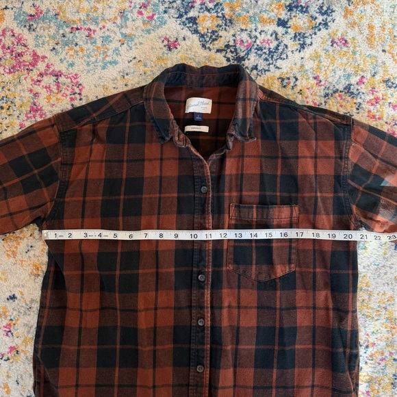 Universal Threads Oversized Fit Button Down Flannel 100% Cotton Women’s Size S - Picture 10 of 12